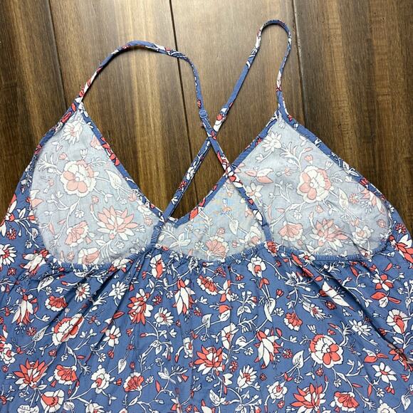 Old Navy Size XL Plus Size Blue, Pink, Floral Paisley Dress V neck Midi/Maxi - Picture 13 of 14